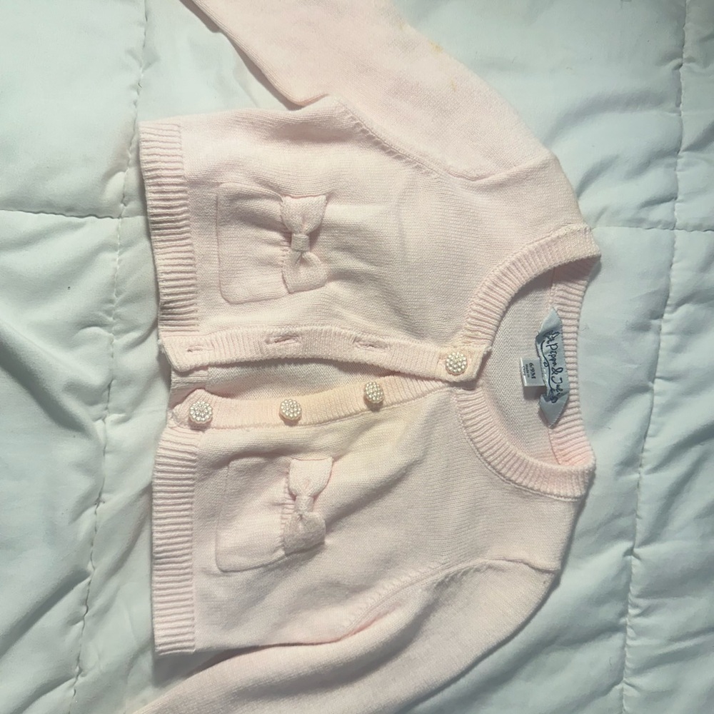 Pippa & Julie Pink Button-Up Cardigan 6-9 mnts